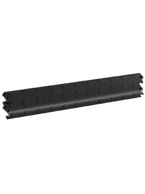 Černá plastová (PVC) soklová lišta Fortelock Industry (penízky) - délka 51 cm, šířka 10 cm, tloušťka 0,7 cm Populair