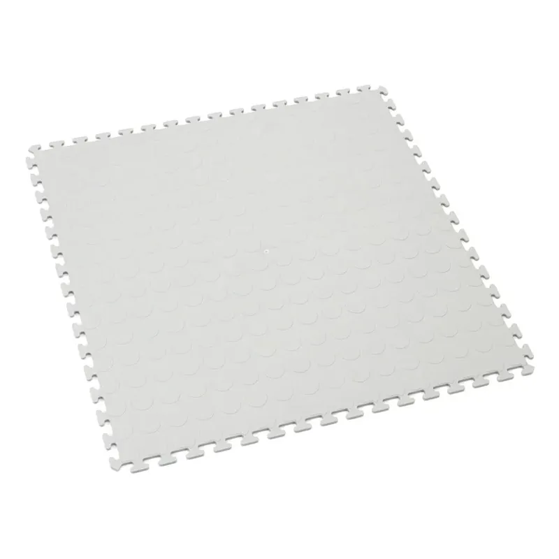 Šedá plastová puzzle dlažba FLOMA TT60 (penízky) - délka 47,5 cm, šířka 47,5 cm, výška 0,5 cm Snelle Levering