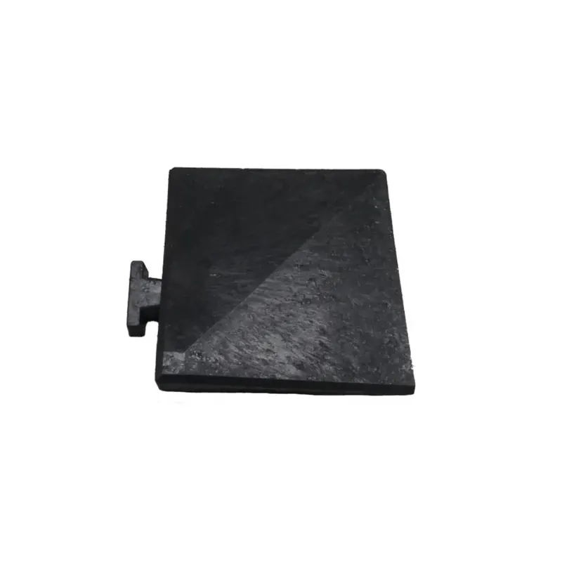 Grafitový gumový rohový nájezd pro dlažbu Extreme - délka 8,5 cm, šířka 7,5 cm, výška 2,4 cm Merkproduct