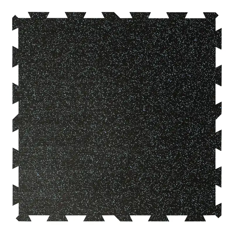 Betaalbaar Černo-modrá gumová podlahová deska (puzzle - střed) FLOMA IceFlo SF1100 - délka 100 cm, šířka 100 cm, výška 0,8 cm
