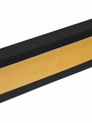 Nu Kopen Černá plastová (PVC) soklová podkladní lišta Fortelock - délka 250 cm, šířka 5 cm, tloušťka 0,7 cm