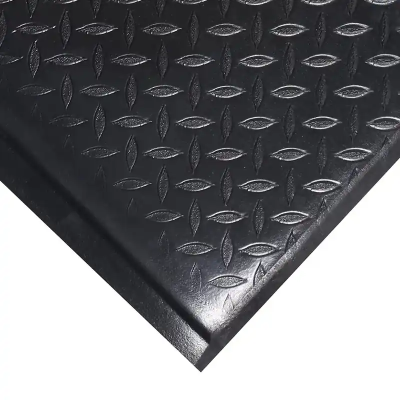 Laatste Kans Černá pěnová protiúnavová protiskluzová rohož Plus (diamant) - délka 150 cm, šířka 90 cm, výška 1,5 cm