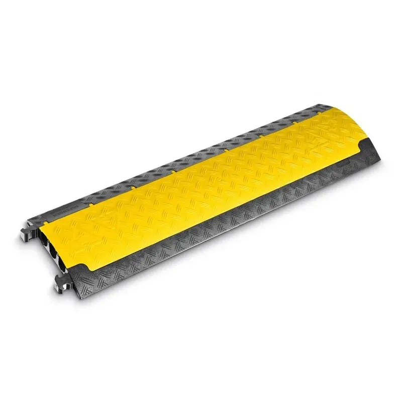 Hete Deal Černo-žlutý plastový kabelový most s víkem (2x30x35, 1x35x35) DEFENDER MINI - délka 105 cm, šířka 29 cm, výška 5 cm