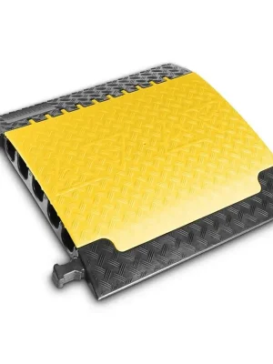 Aanbieding Černo-žlutý plastový kabelový most s víkem (2x61x59, 2x62x65, 1x60x63) DEFENDER XXL - délka 70 cm, šířka 69,6 cm, výška 8,7 cm