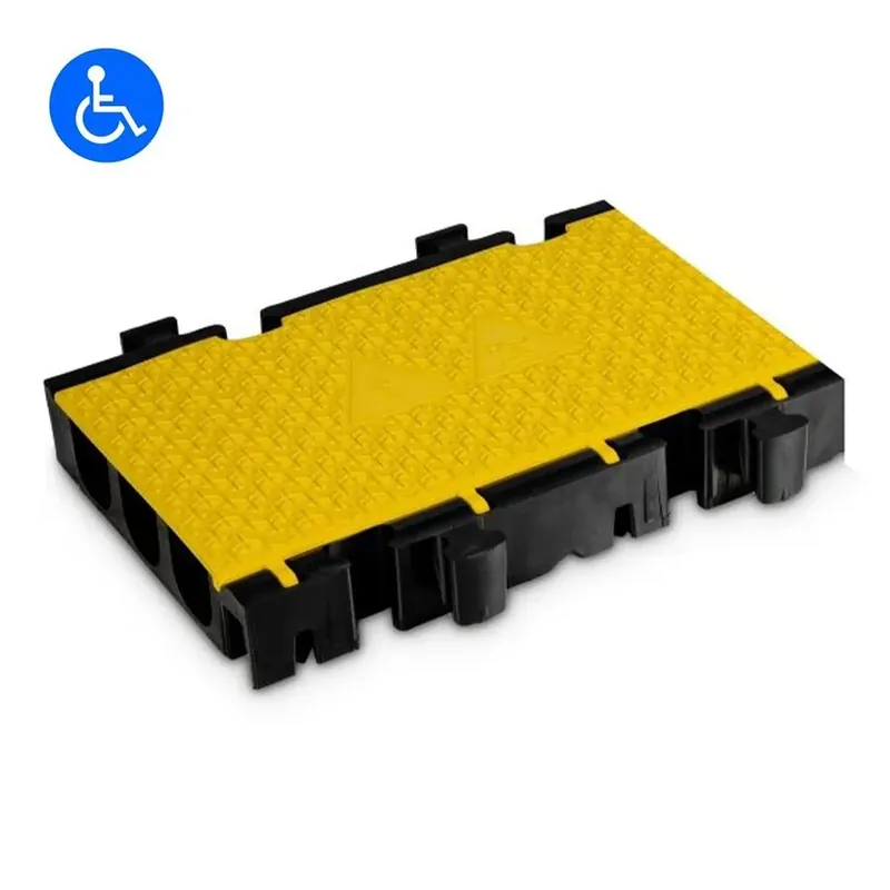 Meest Verkocht Černo-žlutý plastový kabelový most s víkem (1x45x50, 2x49x52) DEFENDER 3 2D HV - délka 50 cm, délka 39,5 cm, výška 7,3 cm