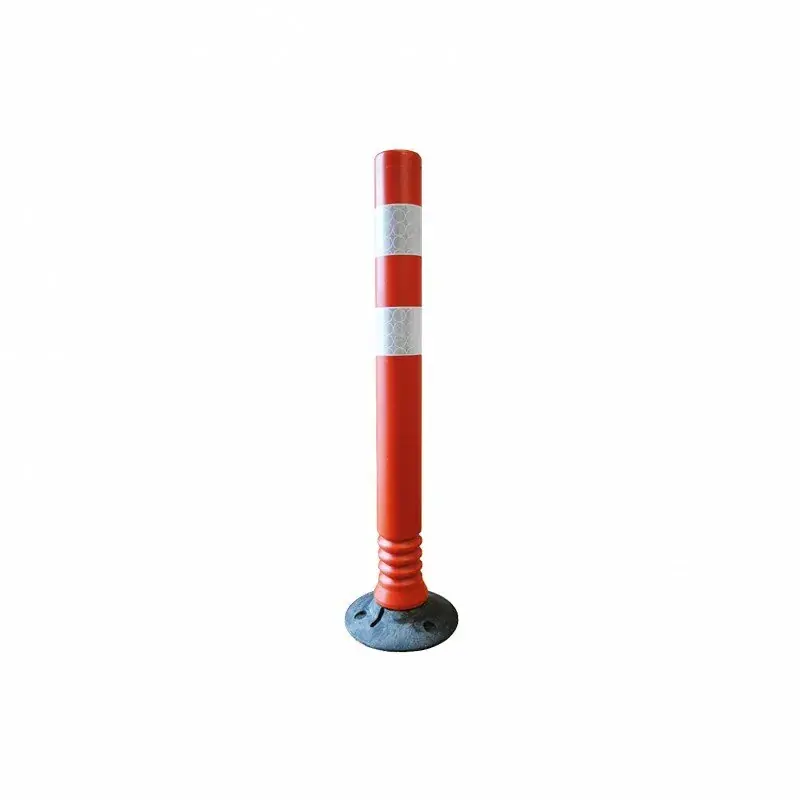 Červený plastový elastický parkovací sloupek Flexi - výška 100 cm Betaalbaar