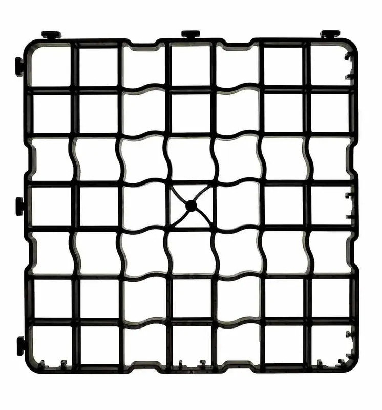 Aanbieding Černá plastová zátěžová zatravňovací dlažba N40 PRO - délka 49,2 cm, šířka 49,2 cm, výška 4 cm