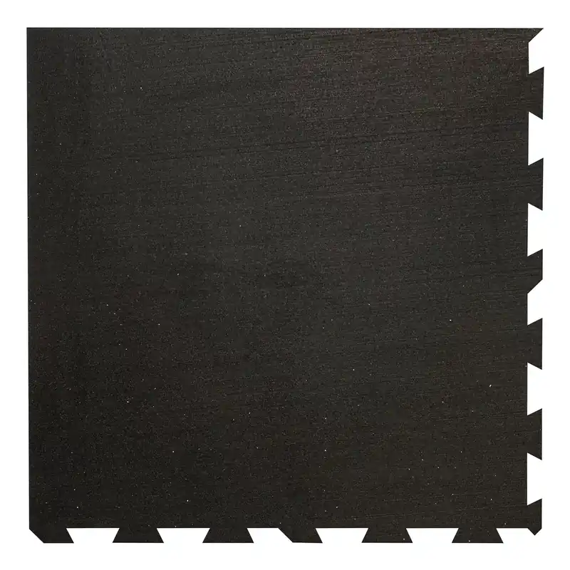 Superprijs Černá gumová podlahová deska (puzzle - roh) FLOMA IceFlo SF1100 - délka 100 cm, šířka 100 cm, výška 0,8 cm