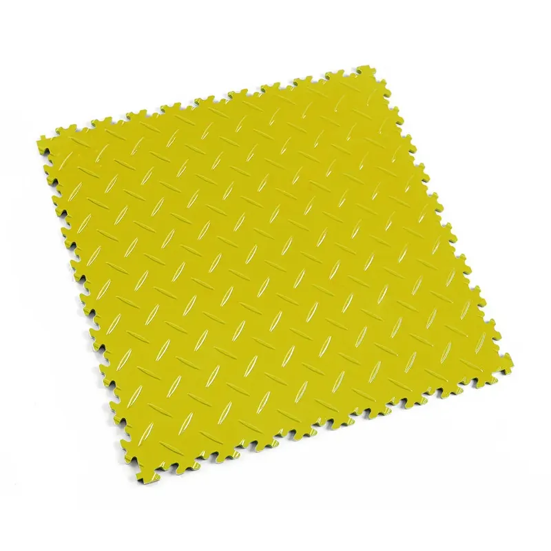 Koopje Žlutá plastová (PVC) zátěžová dlažba Fortelock Industry Ultra (diamant) - délka 51 cm, šířka 51 cm, výška 1 cm