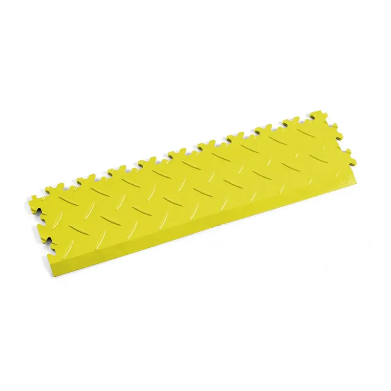 Žlutý plastový (PVC) nájezd Fortelock Industry Ultra (diamant) - délka 51 cm, šířka 14 cm, výška 1 cm Hoge Kwaliteit