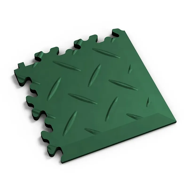 Meest Verkocht Zelený plastový (PVC) rohový nájezd Fortelock Industry Ultra (diamant) - délka 14 cm, šířka 14 cm, výška 1 cm