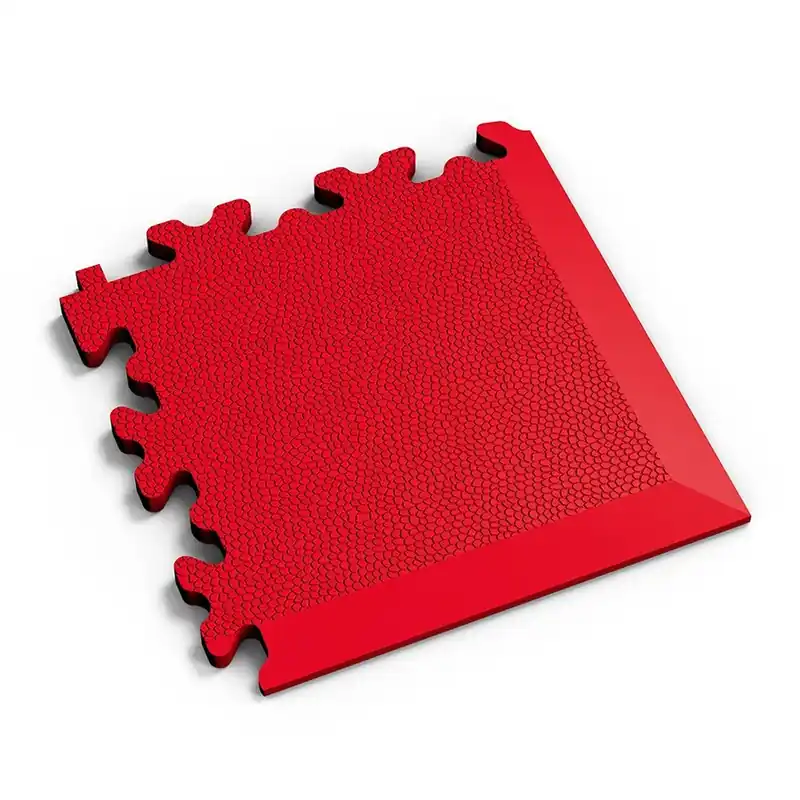 Dagaanbieding Červený plastový (PVC) rohový nájezd Fortelock Industry Ultra (kůže) - délka 14 cm, šířka 14 cm, výška 1 cm