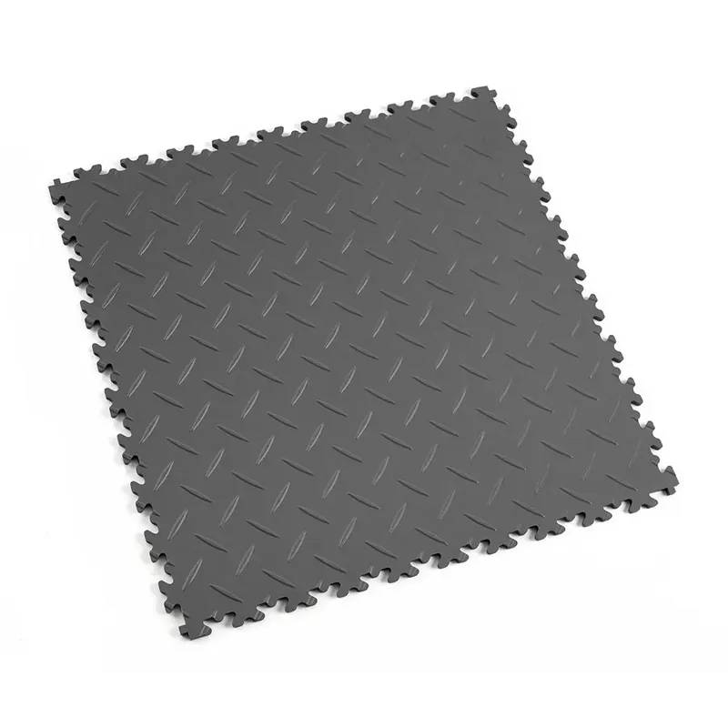 Grafitová plastová (PVC) zátěžová dlažba Fortelock Industry Hard (diamant) - délka 51 cm, šířka 51 cm, výška 0,7 cm Uitverkoop