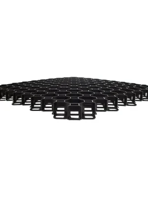 Rechtstreeks Van De Fabrikant Černá plastová zatravňovací dlažba MULTIGRAVEL - délka 60 cm, šířka 60 cm, výška 4 cm