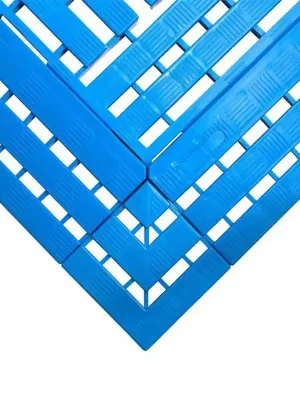 Modrá protiskluzová průmyslová rohož WORK-DECK - délka 60 cm, šířka 120 cm, výška 2,5 cm Alleen Vandaag