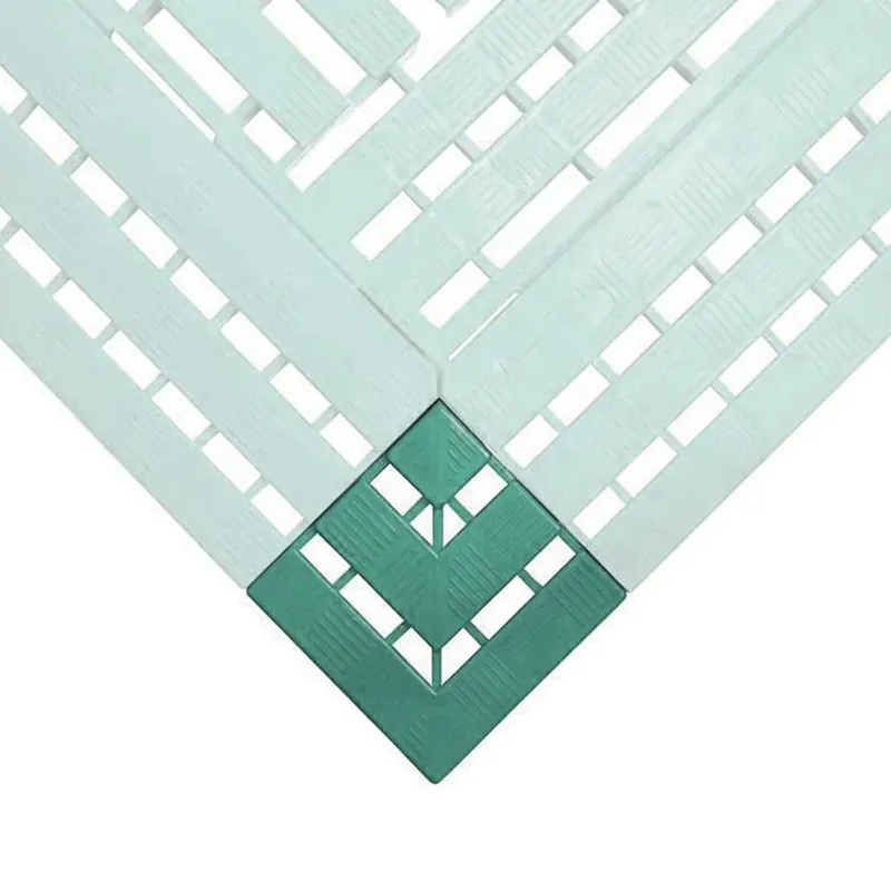 Zelená náběhová rohová hrana WORK-DECK - délka 11,2 cm, šířka 11,2 cm, výška 2,5 cm Fabrieksprijs