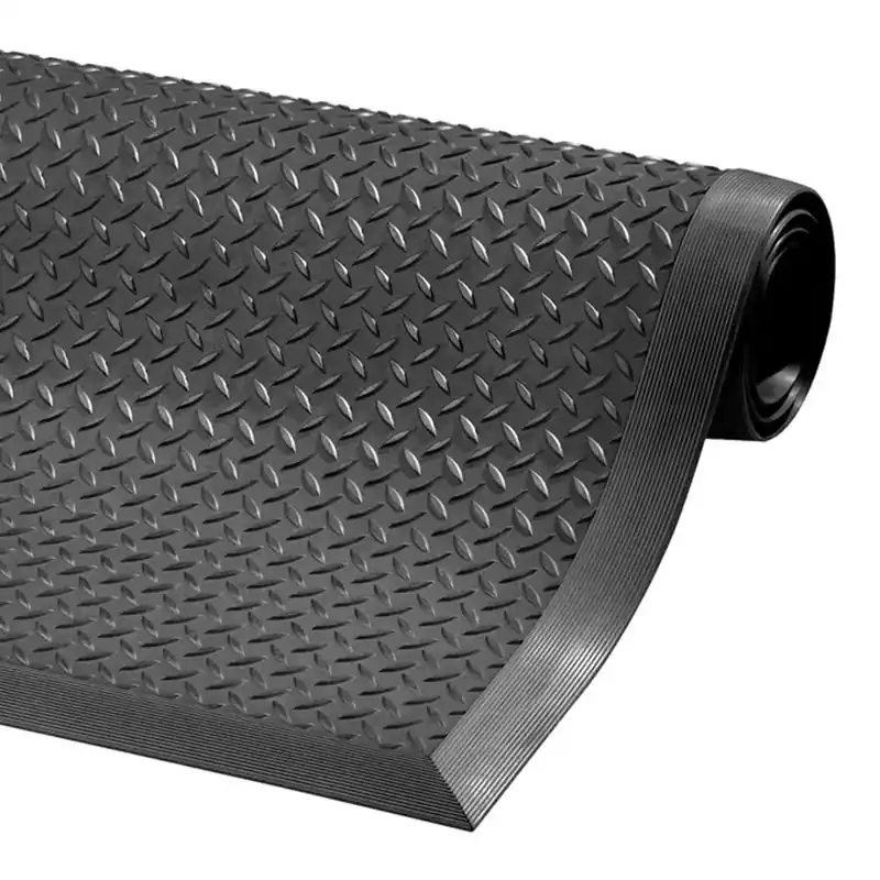 Černá protiúnavová protiskluzová rohož Cushion Flex - délka 210 cm, šířka 91 cm, výška 1,27 cm Alleen Vandaag