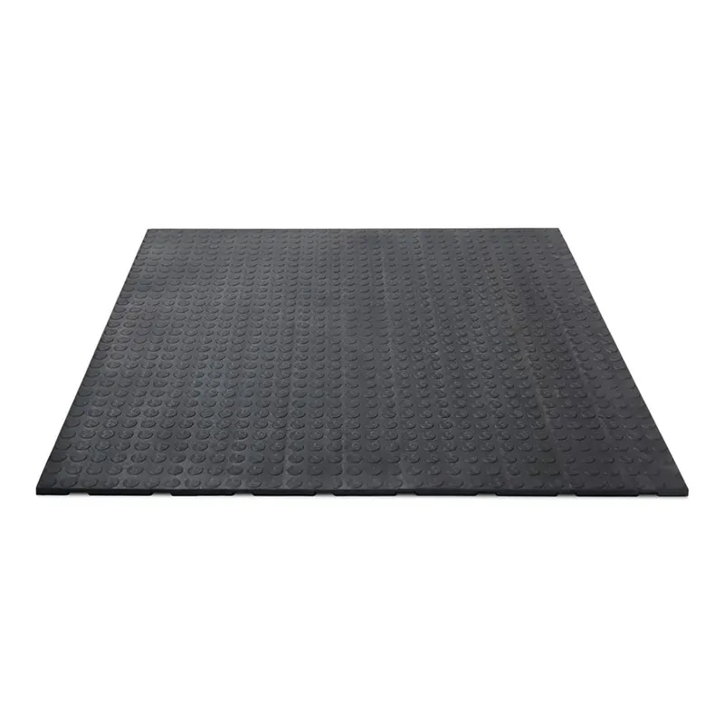 Gumová EPDM průmyslová protiskluzová podlahová modulová deska FLOMA Coins (penízky) - délka 110 cm, šířka 110 cm, výška 2 cm Betaalbaar