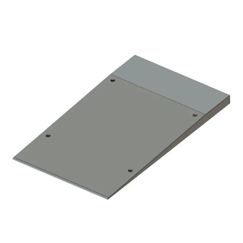 Pozinkovaný nájezd pro kartáčové vstupní rohože FLT-PRM, FLT-ECO FLOMA - délka 100 cm, šířka 60 cm, výška 5 cm Direct Verzonden