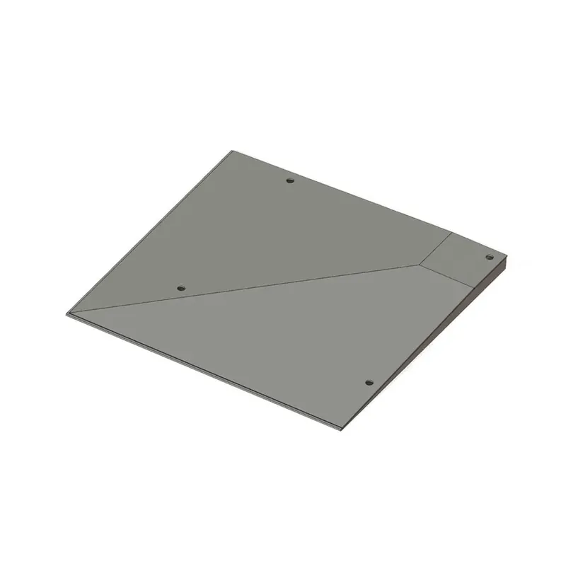 Pozinkovaný rohový nájezd pro kartáčové vstupní rohože FLT-PRM, FLT-ECO FLOMA - délka 100 cm, šířka 100 cm, výška 5 cm Meest Verkocht