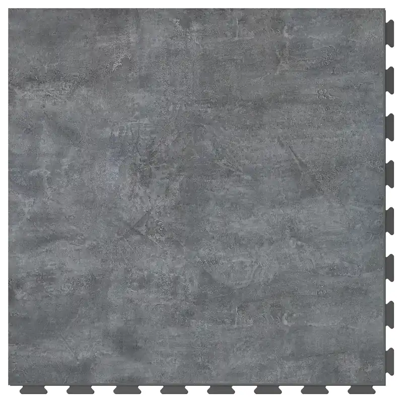 Shop Nu Šedá plastová vinylová dlažba Fortelock Business Forsen Dark Sky C019 - délka 64 cm, šířka 64 cm, výška 0,7 cm