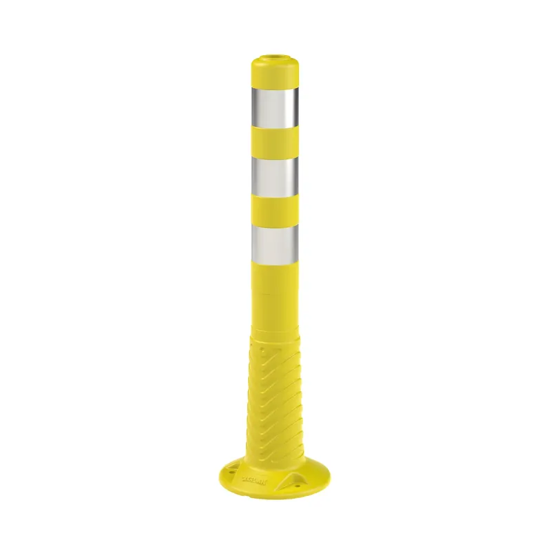 Superprijs Žlutý plastový (PE) reflexní flexibilní sloupek FLOMA BD46 - průměr 8 cm, výška 75 cm