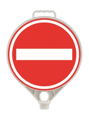 Gratis Retour Plastová (PPC) dopravní výstražná značka "Zákaz vjezdu všech vozidel" FLOMA - šířka 28 cm, výška 28 cm