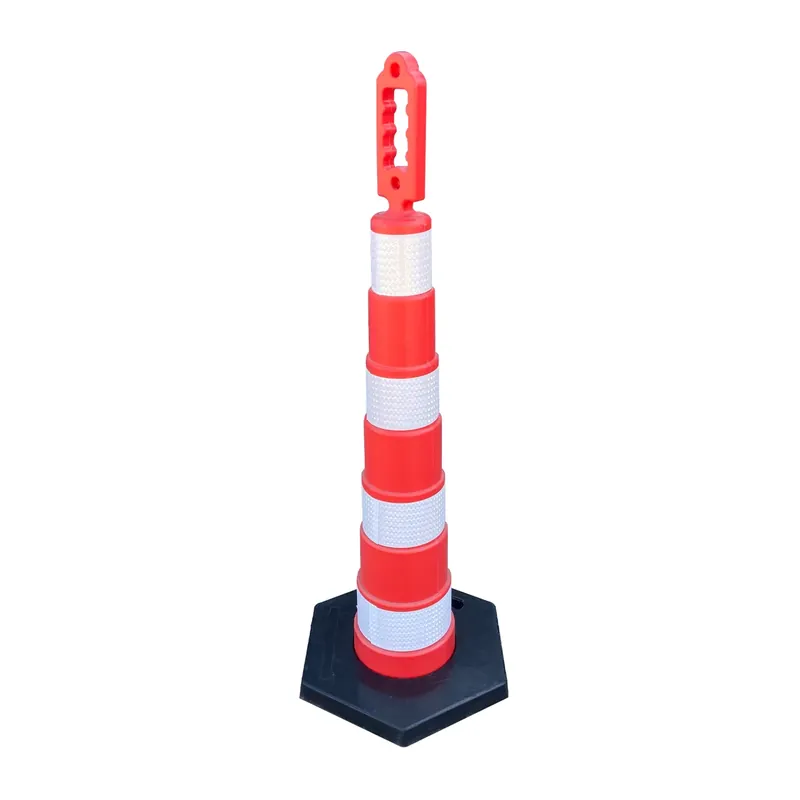 Alleen Vandaag Červený plastový (PE) sloupek s gumovým podstavcem FLOMA BWB91 - průměr 24 cm, výška 118 cm