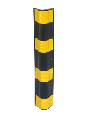 Aanbieding Černo-žlutá gumová ochrana rohů zdí, stěn FLOMA WP41 - délka 80 cm, šířka 10 x 10 cm, tloušťka 1 cm