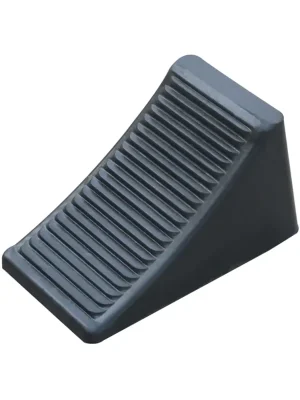 Alleen Vandaag Černý gumový zakládací klín pod kola FLOMA WCF29 - délka 17 cm, šířka 10 cm, výška 10 cm