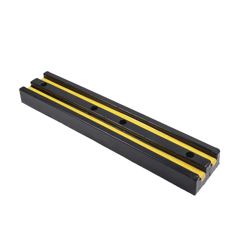 Beperkt Aanbod Černo-žlutá gumová ochrana zdí, stěn FLOMA WB33 - délka 100 cm, šířka 20 cm, tloušťka 8,5 cm