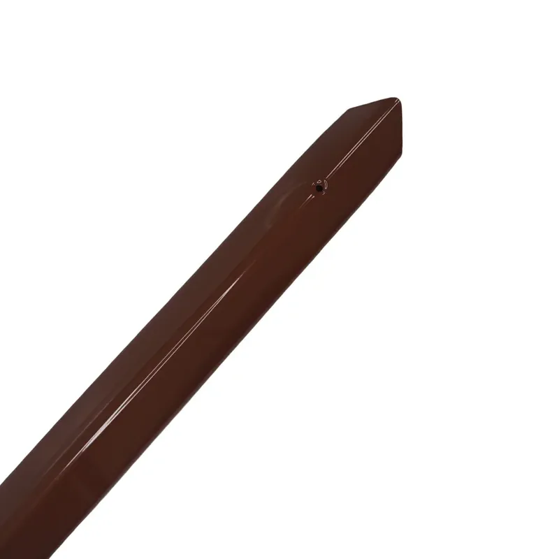 Hnědá ocelová ochrana rohů zdí, stěn s otvory pro šrouby CP10 - délka 150 cm, šířka 4 x 4 cm, tloušťka 0,1 cm Lage Kosten