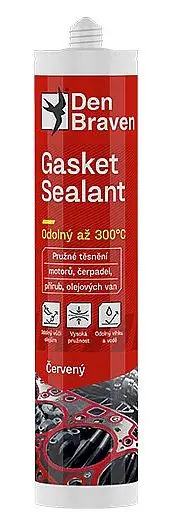 Betaalbaar Den Braven Vysokoteplotní (motorový) silikon 280 ml, červený