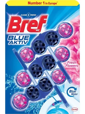 Populair Bref Power Blue aktiv Flower 3x50g WC blok