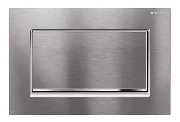 Gratis Retour Geberit Sigma30 ovládací panel, chrom kartáčovaný/chrom, Start/Stop