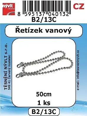 Betaalbaar B2/13C Řetízek k vanové zátce 50 cm