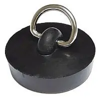 B2/15 Zátka umyvadlová 39 mm pryž černá Dagaanbieding