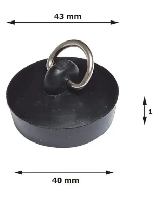Op = Op B2/16 Zátka dřezová 43 mm pryž černá