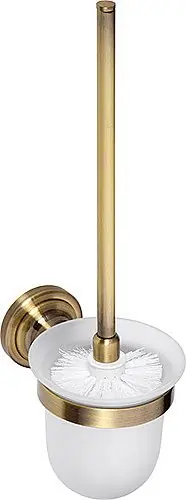 RETRO bronz WC štětka, miska sklo Rechtstreeks Van De Fabrikant