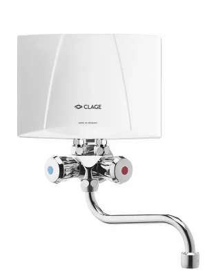 CLAGE M3 SMB beztlakový průtokový ohřívač 3,5kW, 230V, horní, s baterií Express Levering