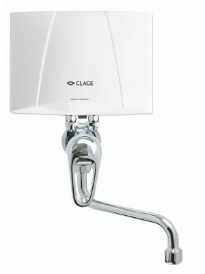 CLAGE M3 SME beztlakový průtokový ohřívač 3.5kW, 230V, horní, s baterií Gereduceerde Prijs