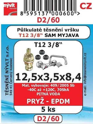 Aanbieding D2/60 sada vršek 3/8 pupek guma