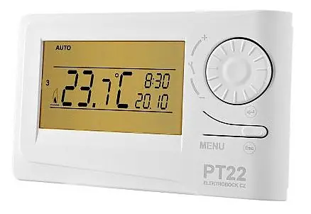 Nu Kopen PT22 termostat drátový, digitální
