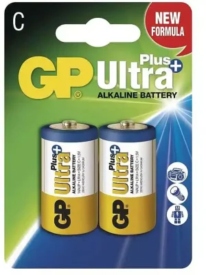 Baterie alkalická GP Ultra Plus C (LR14), 2 ks Exclusieve Aanbieding