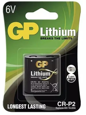 Betrouwbaar Baterie lithiová GP 6V (CR-P2), 1 ks