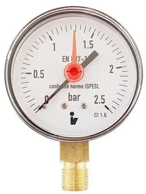 Snelle Levering Manometr spodní 2,5 bar DN100 - 1/2