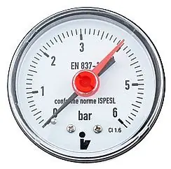 Nu Kopen Manometr zadní 6 bar DN50 - 1/4