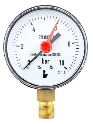 Koopje Manometr spodní 10 bar DN100 - 1/2