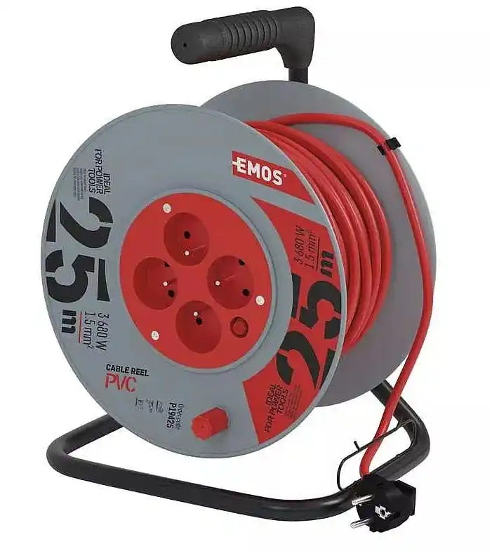 Prodlužka buben 4x zásuvka, 230 V, 1,5 mm2, 25 m Express Levering
