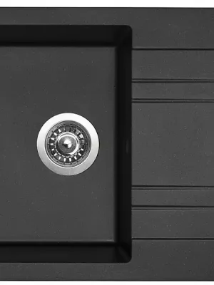 Sinks LINEA 780 N dřez granitový 780x480mm, 3 1/2, metalblack (74) Korting